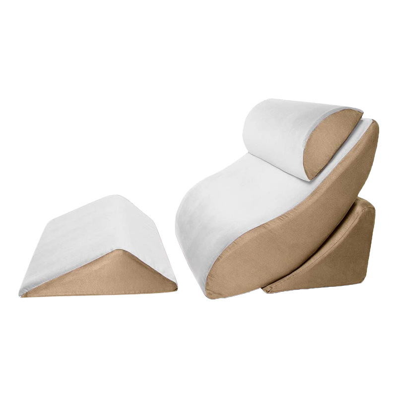 Set de tampon multifuncțional pentru femei în vârstă însărcinate pernă triunghiulară pernă mare pentru spate gastroesofagian anti-reflux pernă de pantă